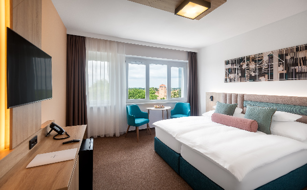 Hunguest Hotel Gyula, Standard kétágyas szoba - várra néző